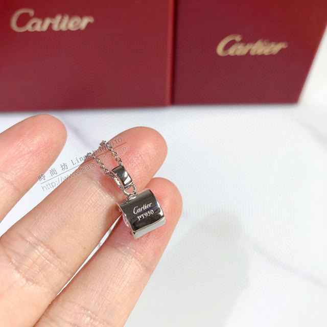 Cartier飾品 卡地亞S925純銀女項鏈 卡地亞牛角項鏈  zgk1283